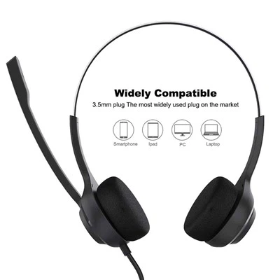 Casque de bureau USB à réduction de bruit double